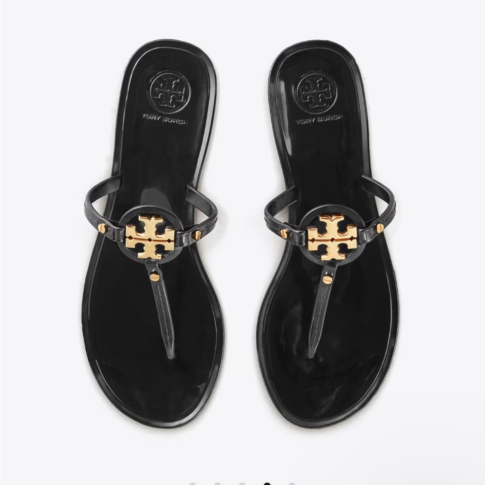 Black Tory Burch Mini Miller Jelly sandals size 6
